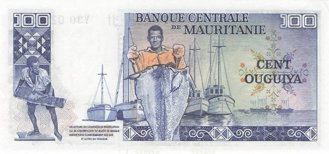 Mauretanien p3A 100 Ouguiya 1977 Replacement